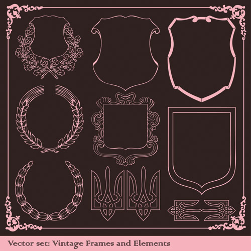 free vector Europeanstyle lace border vector classic